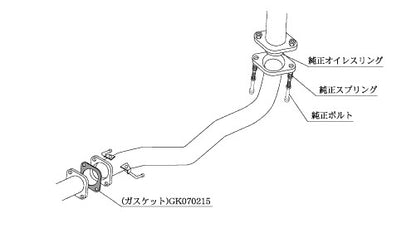 柿本改 フロントパイプ Standard ランサーエボリューション IX IX MR GH-CT9A 2005/3〜2007/10 【MF307】 カキモト カキモト フロントパイプ スタンダード