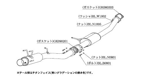 柿本改 Regu.06 & R スカイライン クーペ(2ドア) セダン(4ドア) E-HNR32 1989/5〜1993/8 【N21308】 マフラー カキモト カキモト レグ06 & R