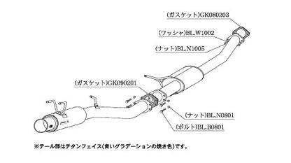 柿本改 Regu.06 & R スカイライン クーペ(2ドア) セダン(4ドア) E-HNR32 1989/5〜1993/8 【N21308】 マフラー カキモト カキモト レグ06 & R