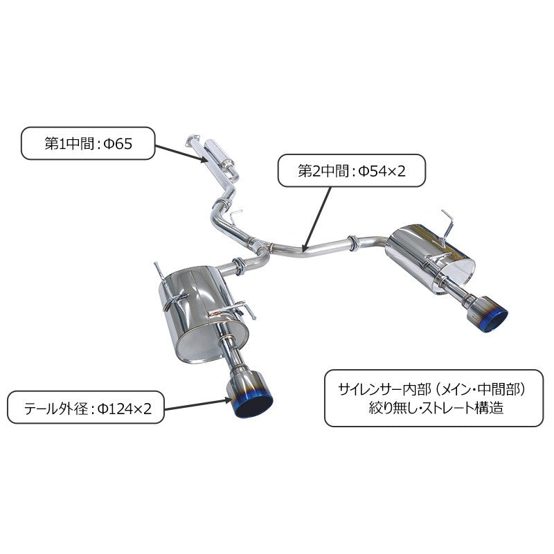 HKS Super Turbo Muffler レヴォーグ VNH 21/11- 【31029-AF016】 マフラー Super Turbo Muffler エッチケーエス スーパーターボマフラー
