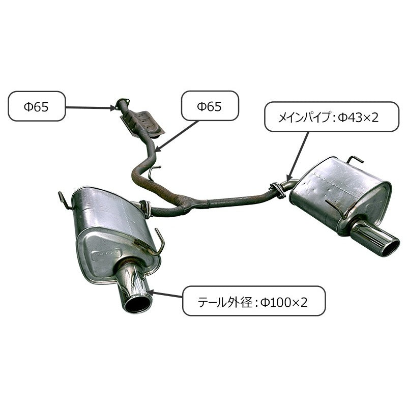 HKS Super Turbo Muffler レヴォーグ VNH 21/11- 【31029-AF016】 マフラー Super Turbo Muffler エッチケーエス スーパーターボマフラー