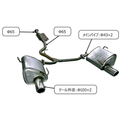HKS Super Turbo Muffler レヴォーグ VNH 21/11- 【31029-AF016】 マフラー Super Turbo Muffler エッチケーエス スーパーターボマフラー