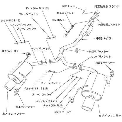 HKS Super Turbo Muffler レガシィB4 BL5 03/06-09/04 【31029-AF004】 マフラー Super Turbo Muffler エッチケーエス スーパーターボマフラー