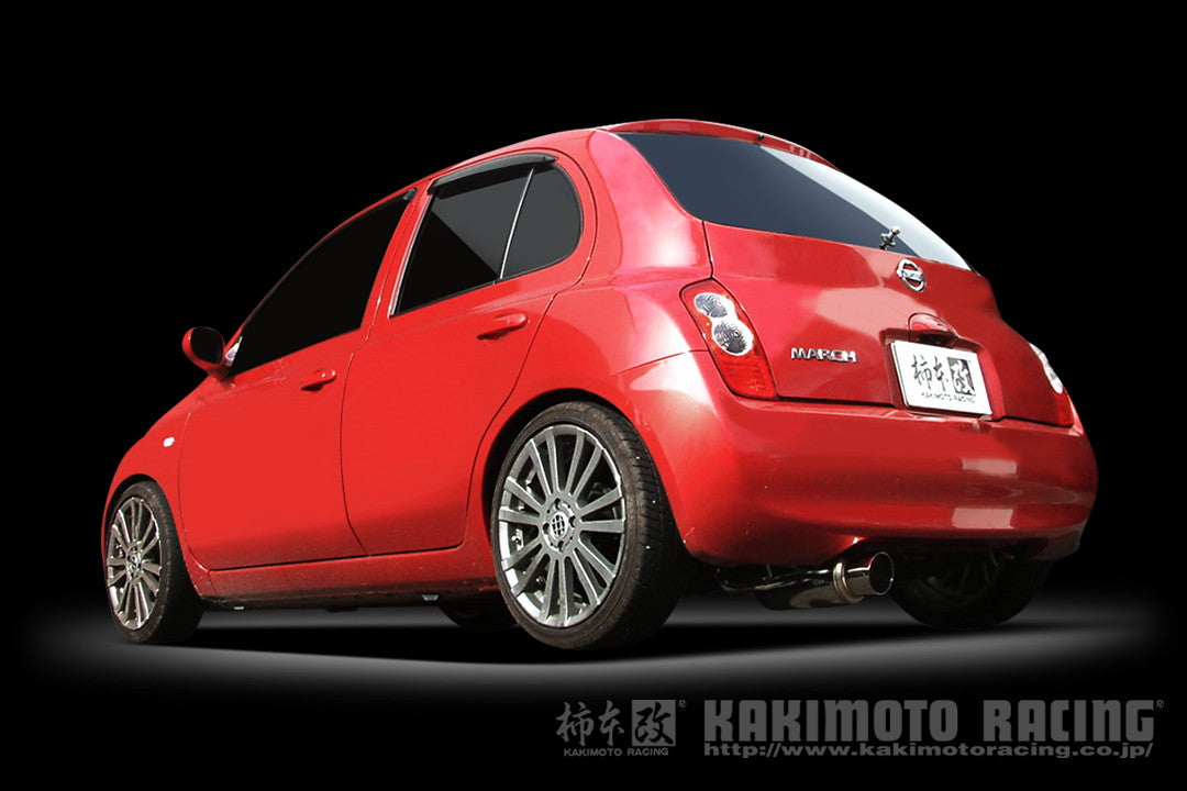 柿本改 hyper GTbox Rev. マーチ UA CBA-AK12 '05 8_M C前 2002/3〜2005/8 【N41360】 マフラー カキモト カキモト ハイパーGTボックス レブ