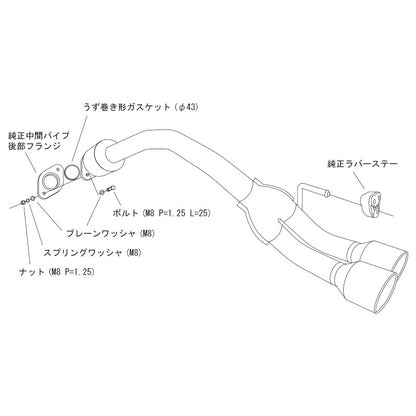 HKS LEGAL ウェイク LA700S 14/11-22/08 【31013-AD012】 マフラー LEGAL エッチケーエス リーガル