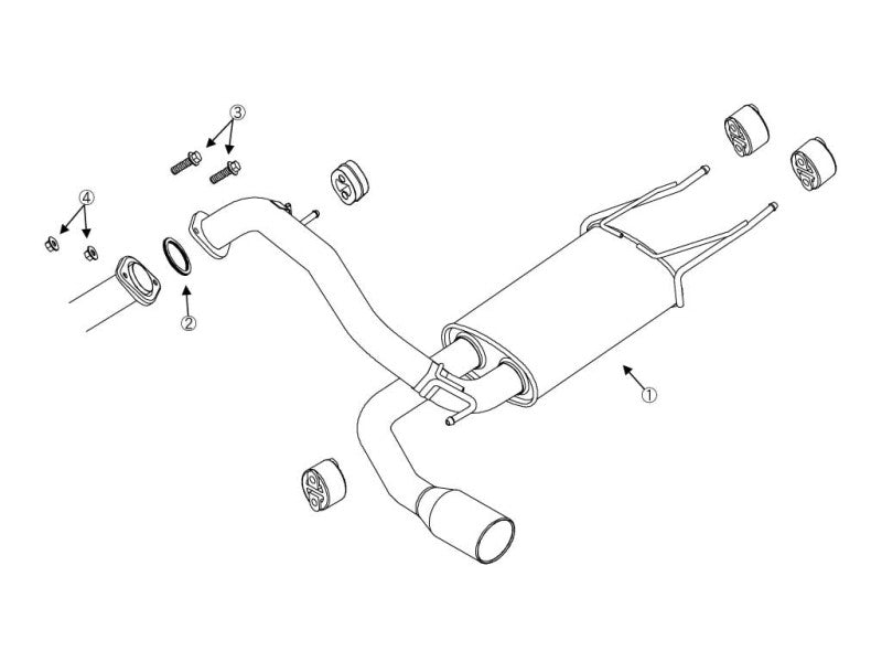 FUJITSUBO authorize A-S ＋BGテールオプション アクセラセダン DBA-BLEFP H21.6〜H23.9（2009.6〜2011.9） 【360-42623×1＋BG-OP×1】 マフラー フジツボ オーソライズ A-S＋BGテールOP