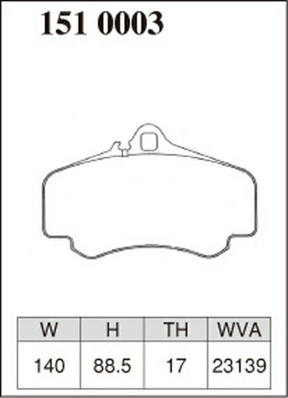 DIXCEL ブレーキパッド Zタイプ PORSCHE 911 99603 1998〜2004 フロント左右セット 1510003