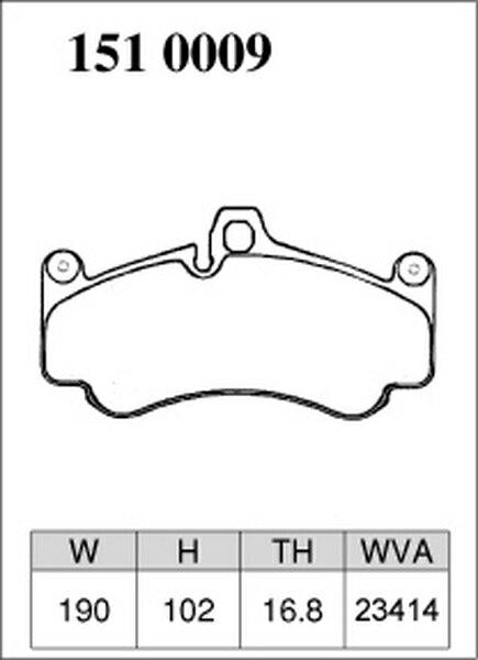 DIXCEL ブレーキパッド Pタイプ FERRARI F360 2003〜 フロント左右セット 1510009