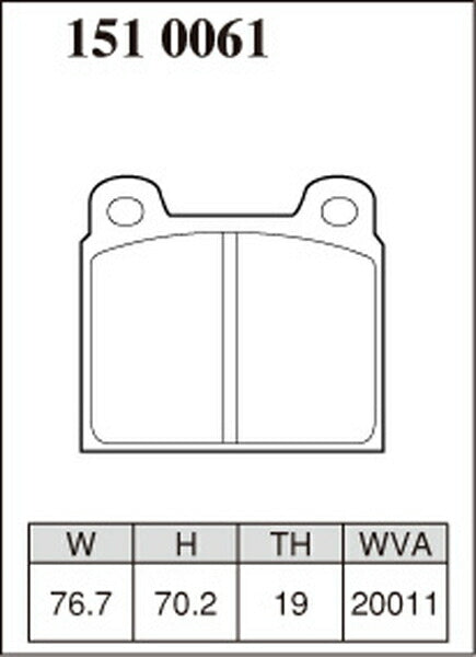 DIXCEL ブレーキパッド Zタイプ PORSCHE 911 930 1975〜1977 フロント左右セット 1510061