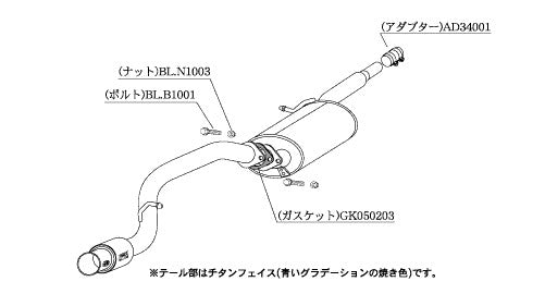 柿本改 GTbox 06&S デイズルークス DBA-B21A 2014/2〜2020/3 【N443102】 マフラー カキモト カキモト GTボックス 06&S