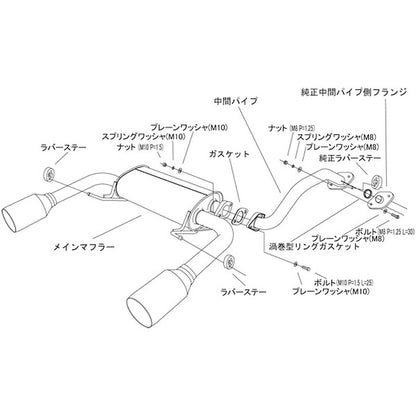 HKS LEGAMAX Premium コペンGRスポーツ LA400K 19/10- 【31021-AD003】 マフラー LEGAMAX Premium エッチケーエス リーガマックスプレミアム