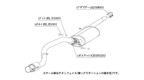 柿本改 GTbox 06&S デイズルークス DBA-B21A 2014/2〜2020/3 【N443107】 マフラー カキモト カキモト GTボックス 06&S