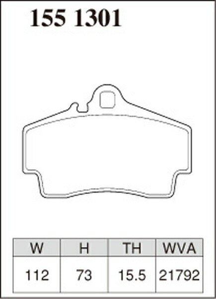 DIXCEL ブレーキパッド RAタイプ PORSCHE ボクスター 98726 2004/12〜2006/07 リア左右セット 1551301