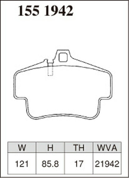 DIXCEL ブレーキパッド REタイプ PORSCHE 911 99603 1998〜2004 リア左右セット 1551942