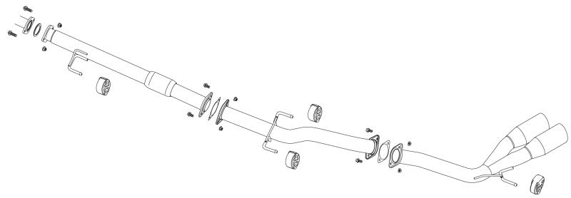 FUJITSUBO authorize A-S ＋BGテールオプション ハイラックス QDF-GUN125 H29.9〜R2.8（2017.9〜2020.8） 【370-20961×1＋BG-OP×1】 マフラー フジツボ オーソライズ A-S＋BGテールOP