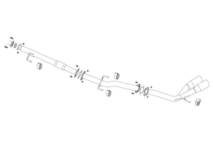 FUJITSUBO authorize A-S ＋BGテールオプション ハイラックス 3DF-GUN125 R3.10〜（2021.10〜） 【370-20962×1＋BG-OP×1】 マフラー フジツボ オーソライズ A-S＋BGテールOP