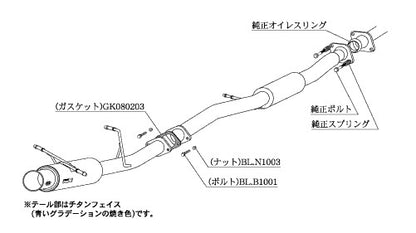 柿本改 Regu.06 & R インプレッサ E GF-GC8 1992/11〜2000/8 【B21302】 マフラー カキモト カキモト レグ06 & R