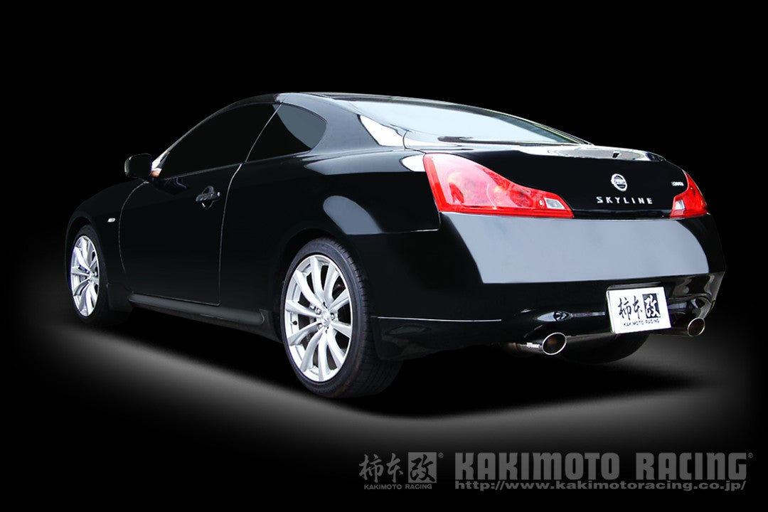 柿本改 KRnoble Ellisse クリスタル スカイライン クーペ(2ドア) DBA-CKV36 '08 12_M C後 2008/12〜2010/3 【N51382A】 マフラー カキモト KRノーブルエリッセ クリスタル