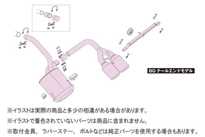 FUJITSUBO authorize A-R（BGテール） フィアット 500 ABA-31212 H20.3〜H28.1（2008.3〜2016.1） 【550-94413】 マフラー フジツボ オーソライズ A-R