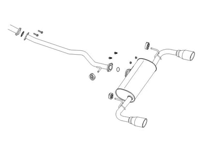 FUJITSUBO authorize A-R ＋BGテールオプション左右 RAV4 6BA-MXAA54 R1.4〜（2019.4〜） 【560-20643×1＋BG-OP2×1】 マフラー フジツボ オーソライズ A-R＋BGテールOP左右