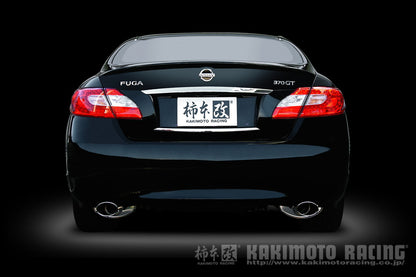 柿本改 KRnoble Ellisse クリスタル フーガ DBA-KY51 2009/11〜2010/3 【N52395A】 マフラー カキモト カキモト KRノーブルエリッセ クリスタル