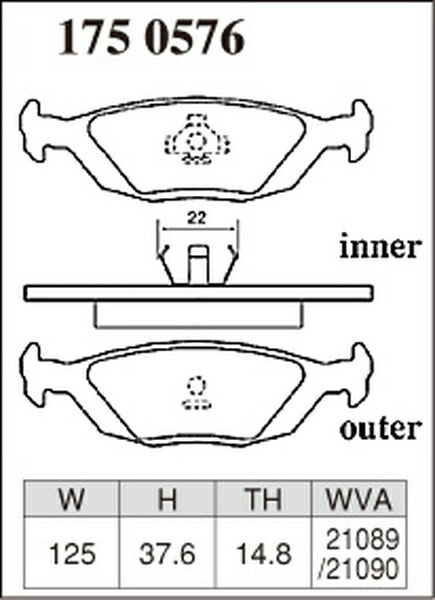 DIXCEL ブレーキパッド ESタイプ SAAB 9000 CB234E/CB234I/CB234L/CB234R 1989/09〜1998 リア左右セット 1750576