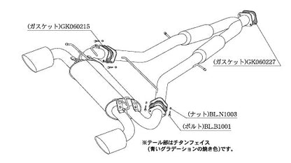 柿本改 Class KR フェアレディZ CBA-Z34 2008/12〜2010/3 【N71385】 マフラー カキモト カキモト クラスKR