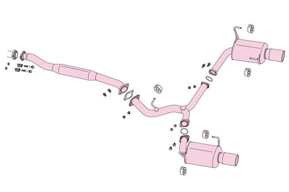 FUJITSUBO authorize A-R WRX STI CBA-VAB H26.8〜R2.（2014.8〜2020.） 【570-63111】 マフラー フジツボ オーソライズ A-R