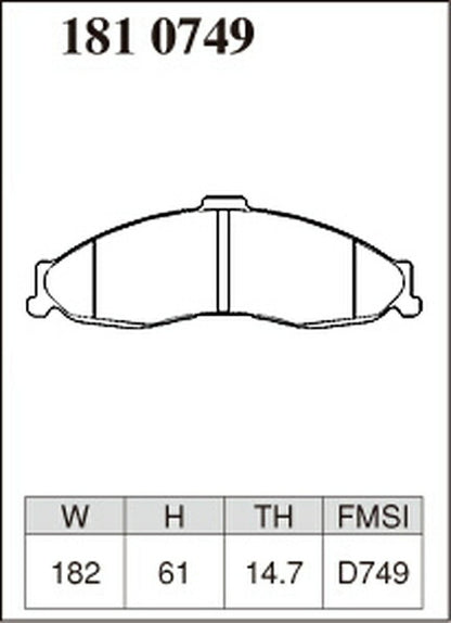 DIXCEL ブレーキパッド ESタイプ CHEVROLET カマロ CF43A/CF43AK 1998〜2002 フロント左右セット 1810749