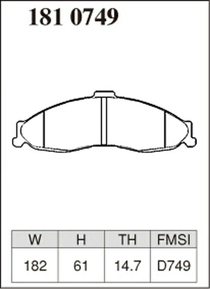 DIXCEL ブレーキパッド Pタイプ CHEVROLET カマロ CF45/CF45B/CF45BK/CF45E 1998〜2002 フロント左右セット 1810749