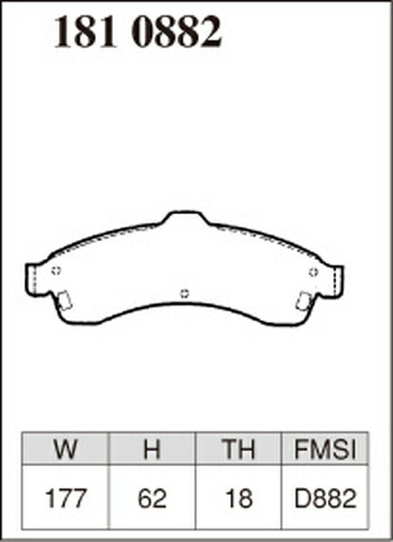 DIXCEL ブレーキパッド ESタイプ CHEVROLET トレイルブレイザー T370L/T370V 2002〜2005 フロント左右セット 1810882