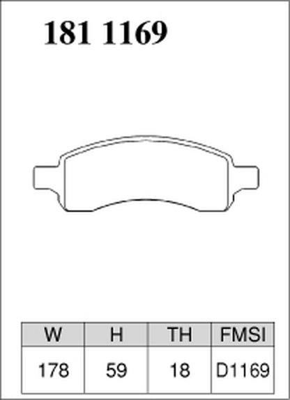ディクセル Zタイプ フロント左右セット ブレーキパッド トラバース 1811169 DIXCEL ブレーキパット