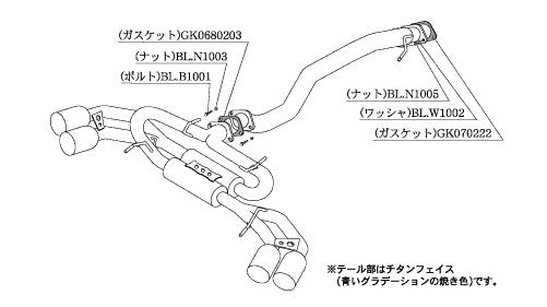 柿本改 カスタムマフラー GT-R CBA-R35 2007/12〜2008/12 【NCO383】 マフラー カキモト カキモト カスタムマフラー