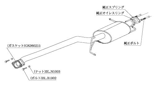 柿本改 センターパイプ セレナ CBA DBA-NC25 2005/5〜2010/3 【NCP370】 カキモト カキモト センターパイプ