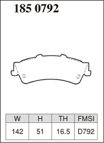DIXCEL ブレーキパッド Mタイプ CHEVROLET アストロ CL14G 2003〜 リア左右セット 1850792