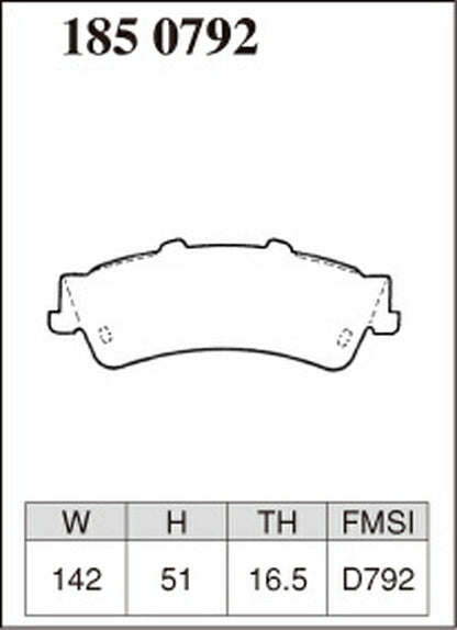 DIXCEL ブレーキパッド Zタイプ CHEVROLET アストロ CL14G 2003〜 リア左右セット 1850792