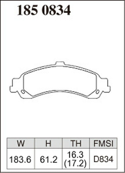 DIXCEL ブレーキパッド ESタイプ CHEVROLET サバーバン C1500/1500 2000〜2002 リア左右セット 1850834