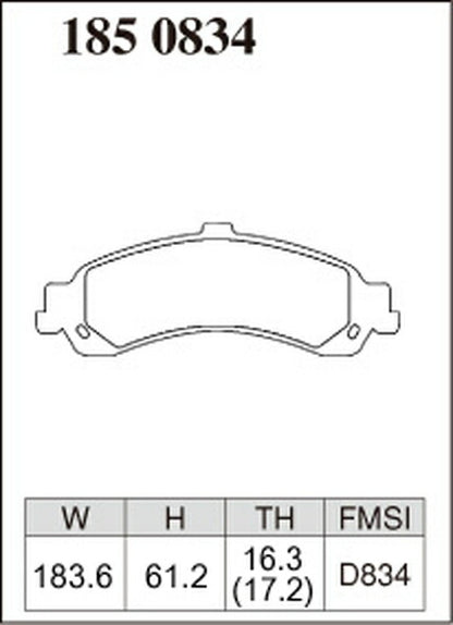 DIXCEL ブレーキパッド ESタイプ CHEVROLET サバーバン C1500/1500 2000〜2002 リア左右セット 1850834