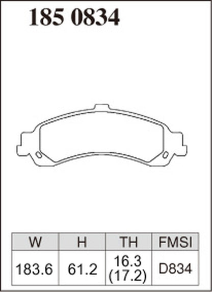 ディクセル Zタイプ リア左右セット ブレーキパッド タホ 1850834 DIXCEL ブレーキパット