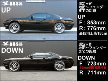 RUSH IMPORT CLASS ダッジ チャレンジャー SXT R T 2011〜2023 車高調キット 1台分セット