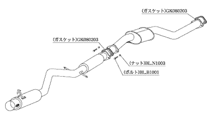 MW001GZ あやまるさん専用 マークII JZX110 マフラー 柿本改 ハイパーフルメガN1+Rev. T31392