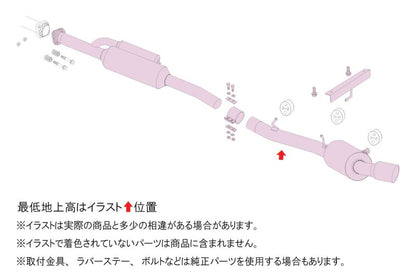 FUJITSUBO authorize A-RM（φ70仕様） ＋BGテールオプション BRZ 3BA-ZD8 R3.7〜（2021.7〜） 【260-23214×1＋BG-OP×1】 マフラー フジツボ オーソライズ A-RM＋BGテールOP