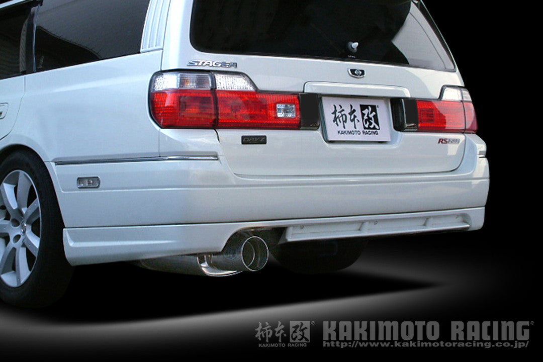 柿本改 Kakimoto.R ステージア GF-WGNC34 '98 8_M C後 1998/8〜2001/10 【NS343】 マフラー カキモト カキモト カキモトR