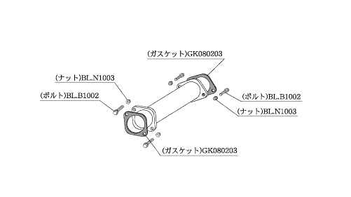 柿本改 触媒ストレート 日産 シルビア E-S14/E-CS14 NSP301