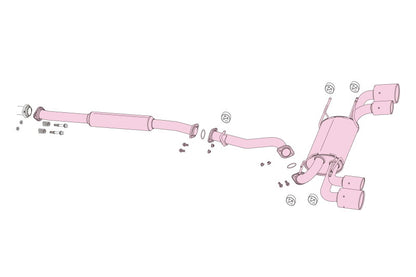 FUJITSUBO authorize A-RM+c (PROVAエアロ MB塗装品) BRZ DBA・4BA-ZC6 H24.3〜R2.9（2012.3〜2020.9） 【260-63523】 マフラー フジツボ オーソライズ A-RM