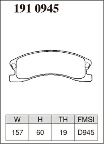 DIXCEL ブレーキパッド Mタイプ JEEP グランドチェロキー WJ40/WJ47 1999〜2005 フロント左右セット 1910945
