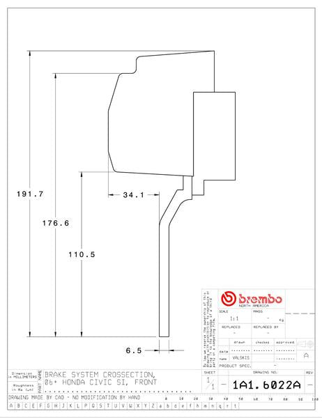 brembo GT-KIT ホンダ シビック 2006〜2011 1A1.6022A/1A2.6022A