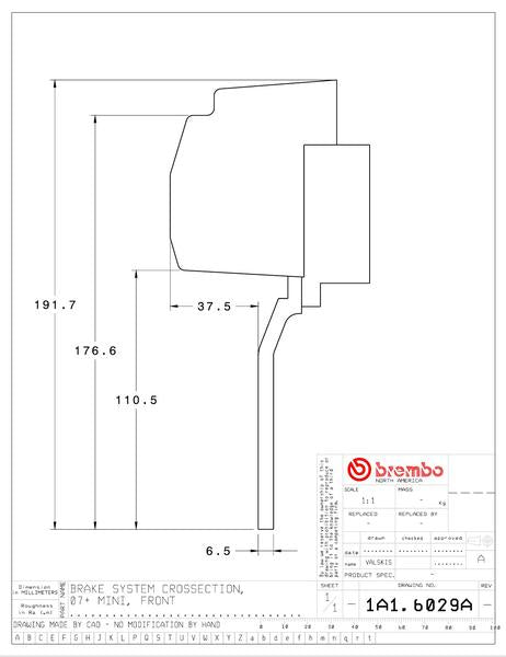 brembo GT-KIT MINI クーパー/クーパーS R59 2012〜2014 1A1.6029A/1A2.6029A
