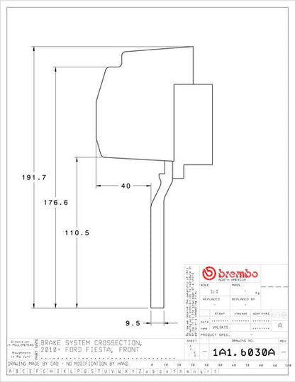 brembo GT-KIT FORD フィエスタ 2010〜 1A1.6030A/1A2.6030A