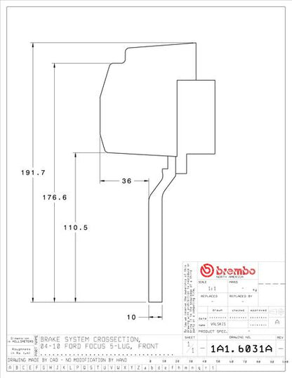 brembo GT-KIT FORD フォーカス 2004〜2010 1A1.6031A/1A2.6031A